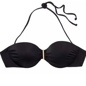 Nwt Victorias Secret Marilyn Ventanas Push Up Strapless Bandeau Bikini Top